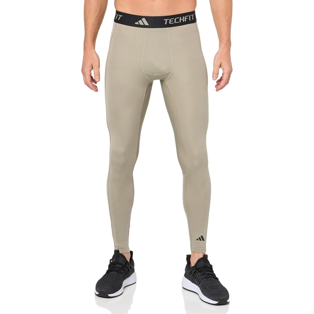 image:imageadidas Techfit Compression Training Long TightsSilver Pebble
