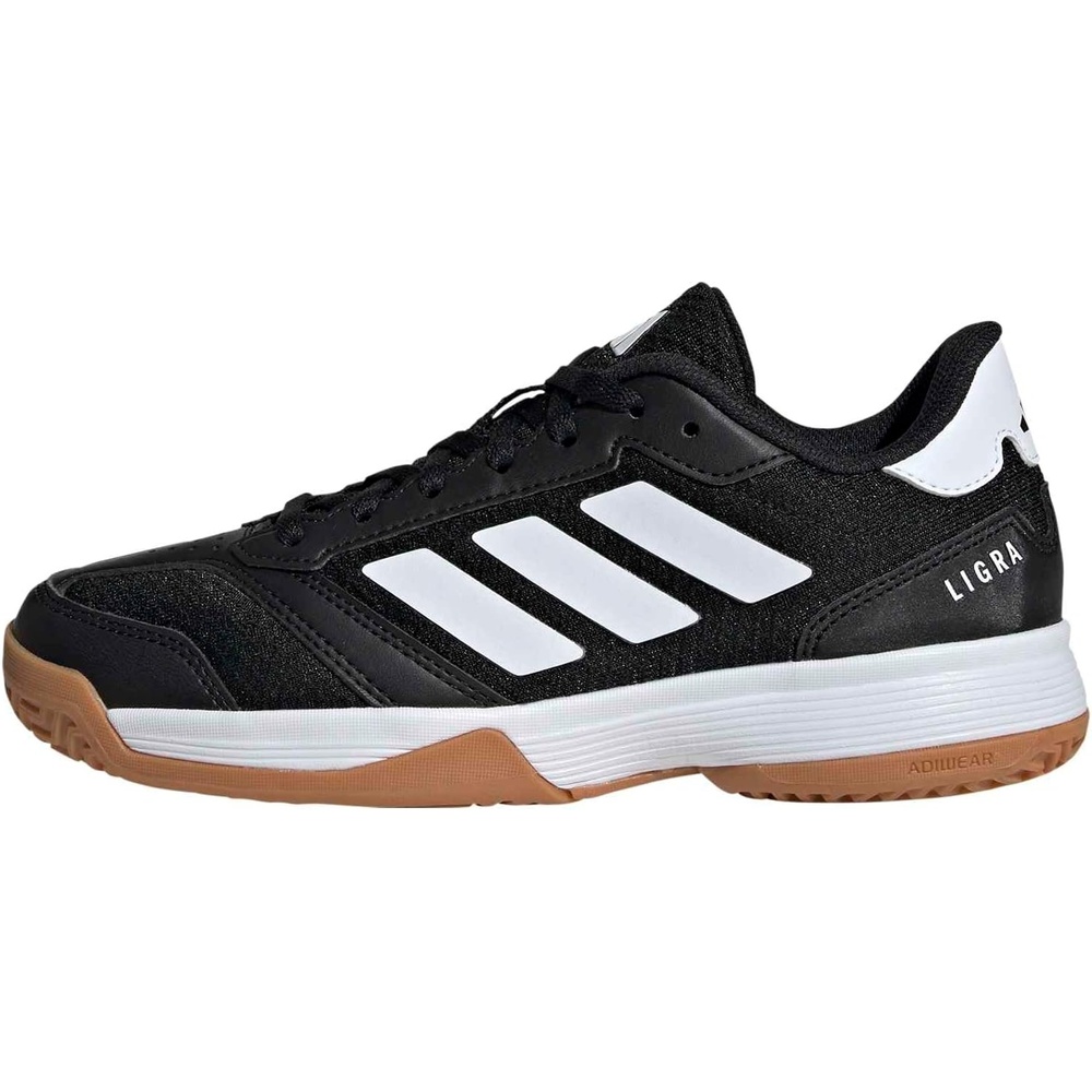 image:imageadidas UnisexChild Ligra 8 IndoorBlackWhiteBlack