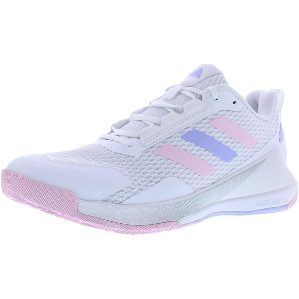 image:imageadidas Womens Novaflight 2 IndoorWhiteViolet ToneClear Pink