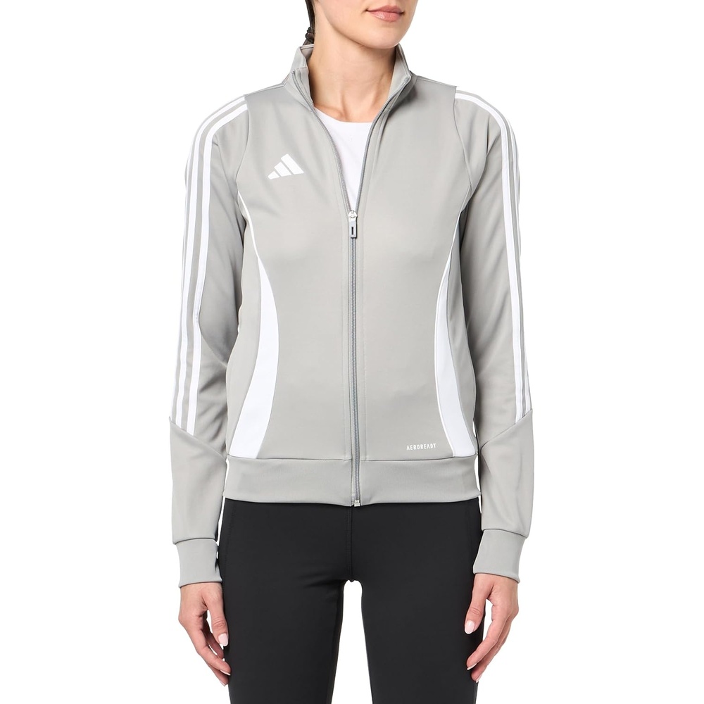 image:imageadidas Womens Tiro 24 Training JacketTeam Mid GreyWhite