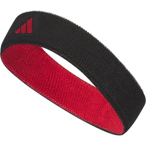 Adidas Unisex Interval Reversible Headband – Athletic Sports Sweatband(Black/Team Power Red)