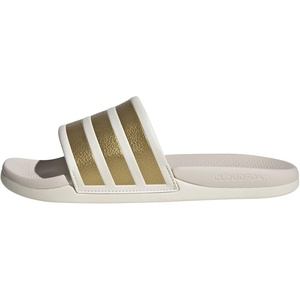adidas Adilette Comfort 2.0 Slides(Off White/Gold Metallic/Chalk White)