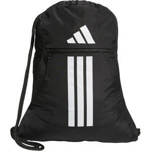adidas Alliance Sackpack – Drawstring Backpack for Sports, Small Gym Bag(Black/3)