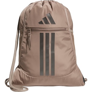 adidas Alliance Sackpack – Drawstring Backpack for Sports, Small Gym Bag(Chalky Brown/Gunmetal/3)
