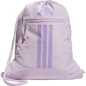 adidas Alliance Sackpack – Drawstring Backpack for Sports, Small Gym Bag(Ice Lavender/Powder Plum Purple/3)