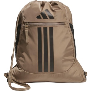 adidas Alliance Sackpack – Drawstring Backpack for Sports, Small Gym Bag(Khaki Six/Black/3)