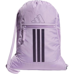 adidas Alliance Sackpack – Drawstring Backpack for Sports, Small Gym Bag(Powder Plum Purple/Aurora Plum Purple/3)