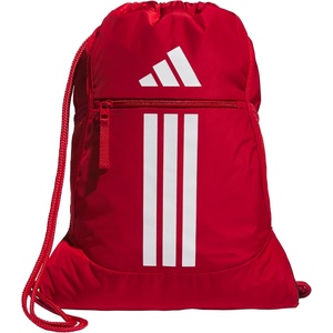 adidas Alliance Sackpack – Drawstring Backpack for Sports, Small Gym Bag(Team Power Red 2/3)