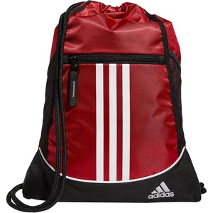 adidas Alliance Sackpack – Drawstring Backpack for Sports, Small Gym Bag(Team Power Red/2)