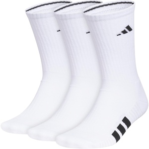 adidas Cushioned Crew Socks 3-Pair(White/Black/Clear Grey/4)