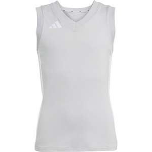 adidas Girls’ Volleyball Quickset Sleeveless Jersey(Team Light Grey)