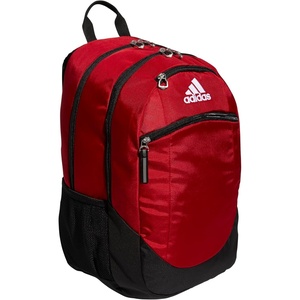 adidas Striker 3 Team Sports Backpack – Daypack for Sports Gym Travel, 36L(Team Power Red/Black/White)