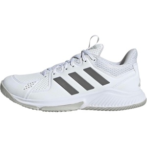 adidas Womens Court Flight Indoor Volleyball Volleyball Sneakers Shoes – Pink(White/Dark Grey/Grey)