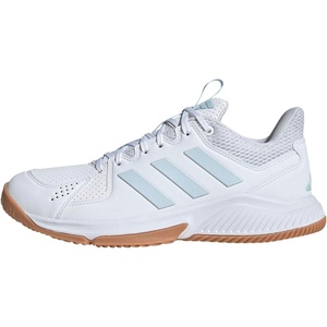 adidas Womens Court Flight Indoor Volleyball Volleyball Sneakers Shoes – Pink(White/Ice Blue/Gum)