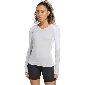 adidas Women’s Quickset Volleyball Long Sleeve Jersey(Team Light Grey)