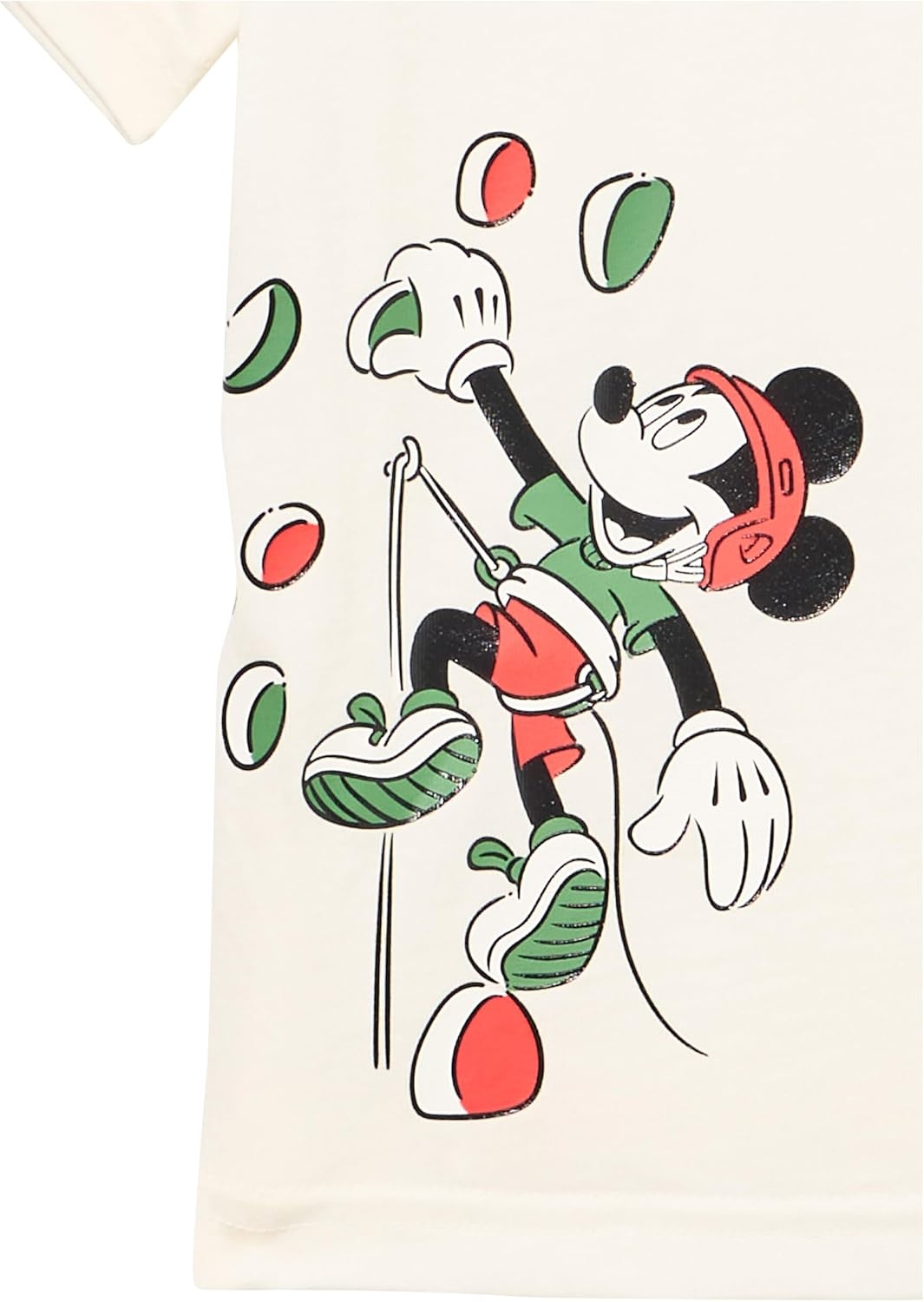 image:imageAdidas Boys Disney Mickey Mouse TShirtOff WhiteCarbonBright Red