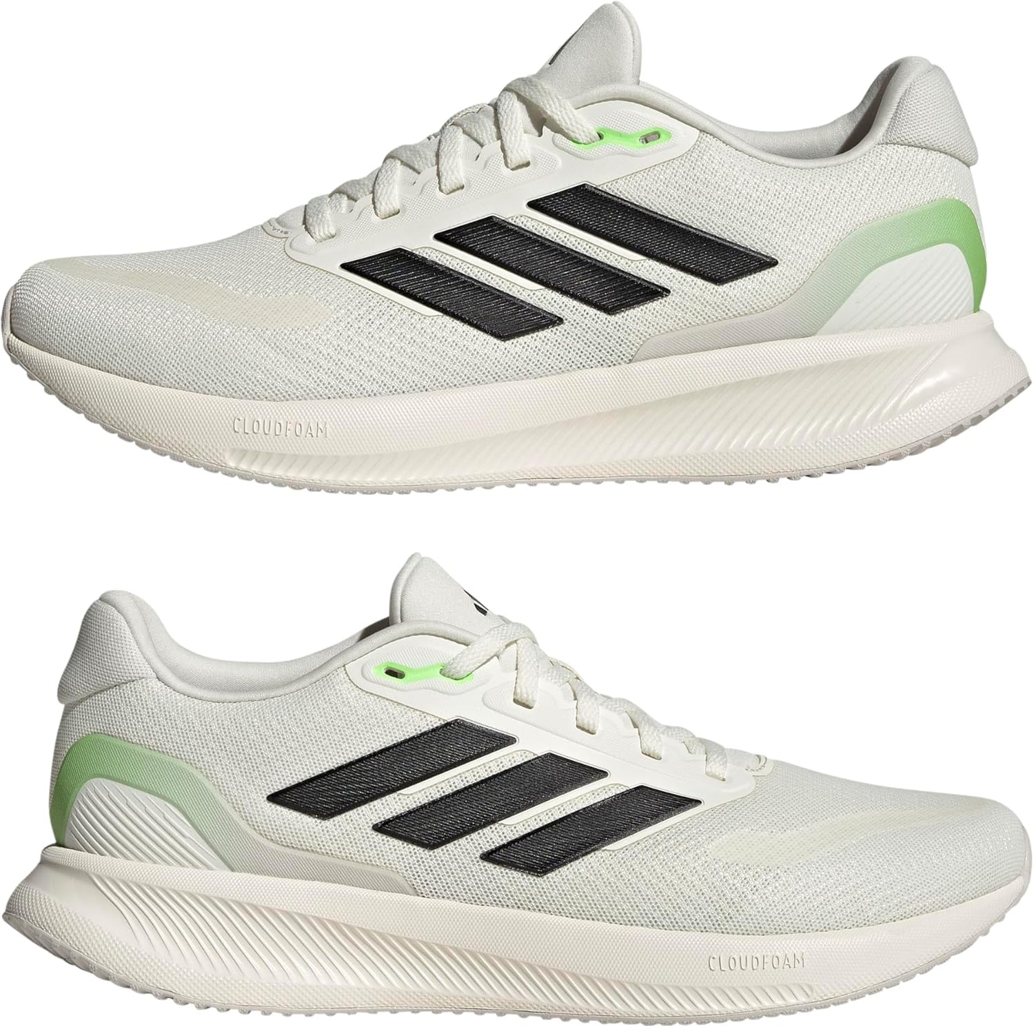 image:imageAdidas Mens Run Falcon 5Off WhiteBlackLime Burst