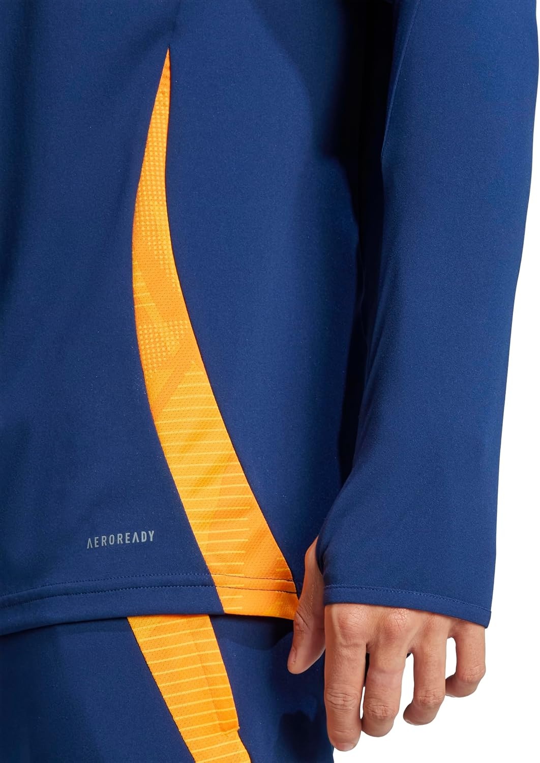 image:imageAdidas Womens Essentials Linear Slim Cotton Tank TopTeam Navy BlueCrew OrangeBlue