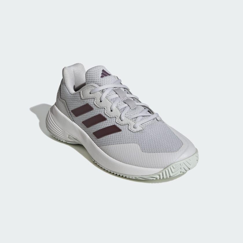 image:imageAdidas Womens Gamecourt 2 WSneakerGreyAurora MetallicWhite