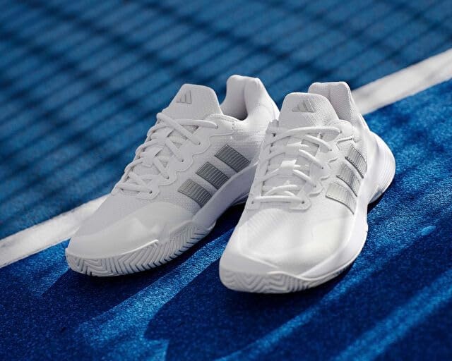image:imageAdidas Womens Gamecourt 2 WSneakerWhiteSilver MetallicSilver Metallic
