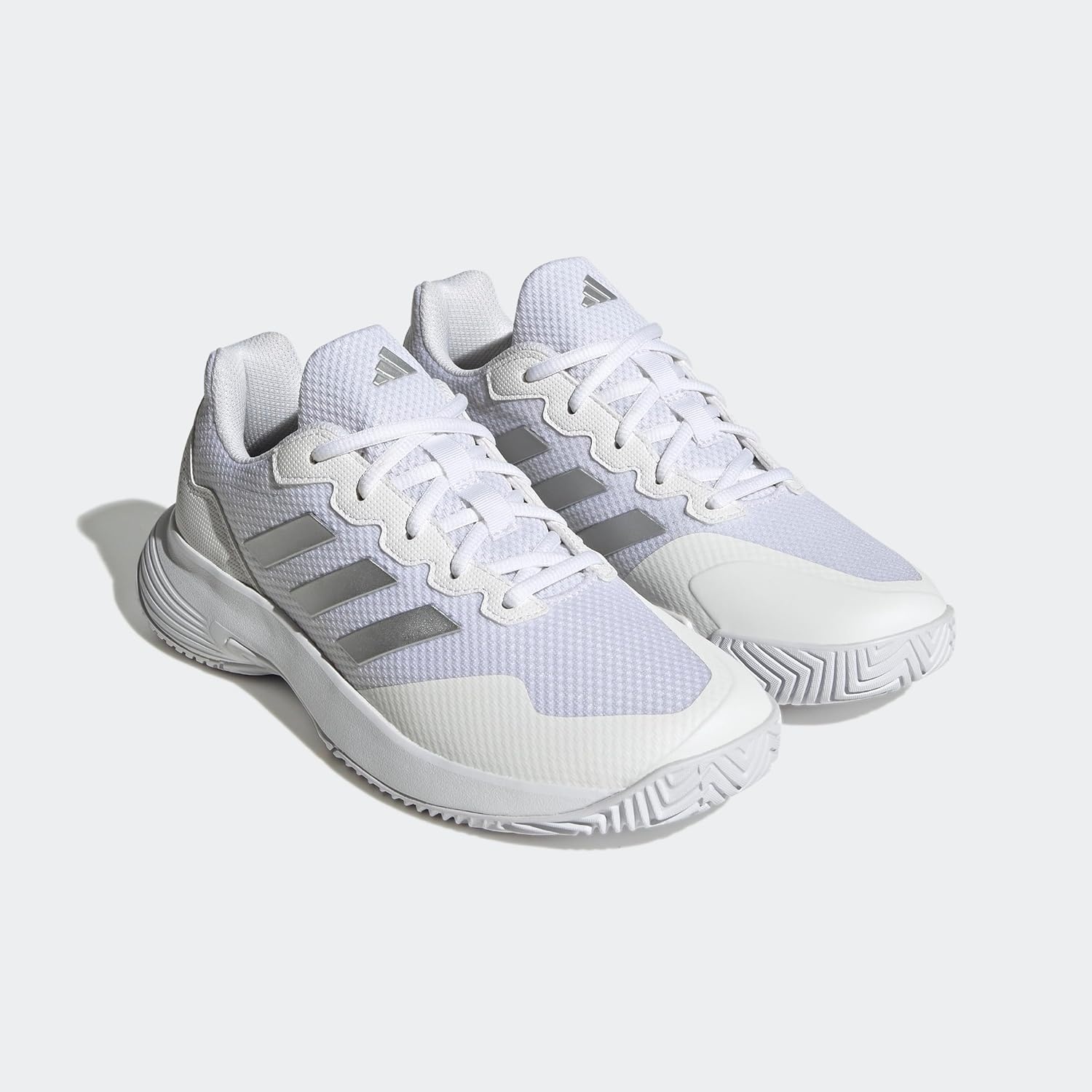 image:imageAdidas Womens Gamecourt 2 WSneakerWhiteSilver MetallicWhite