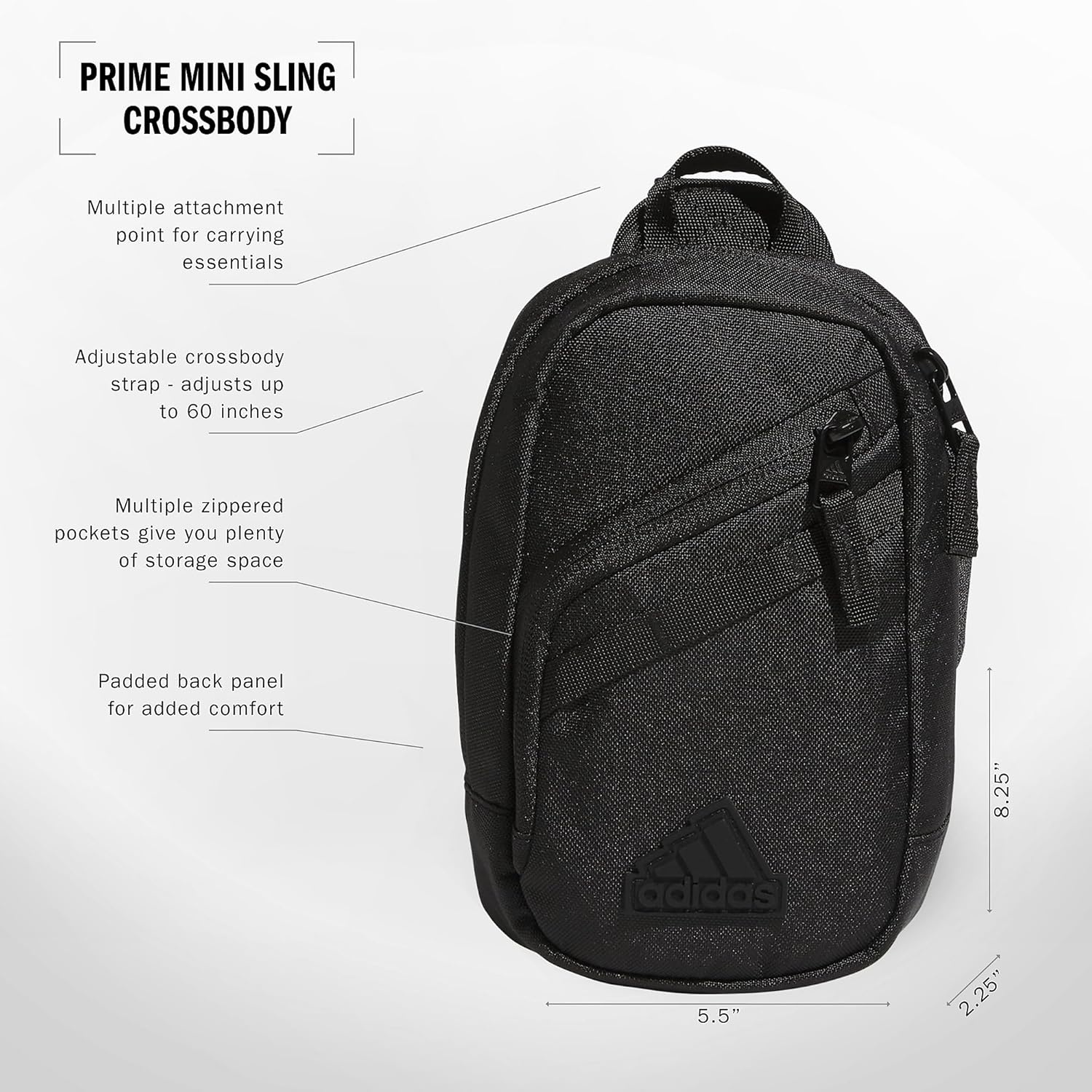 image:imagePrime Mini Sling Crossbody Bag small size for festivals and travelBlack