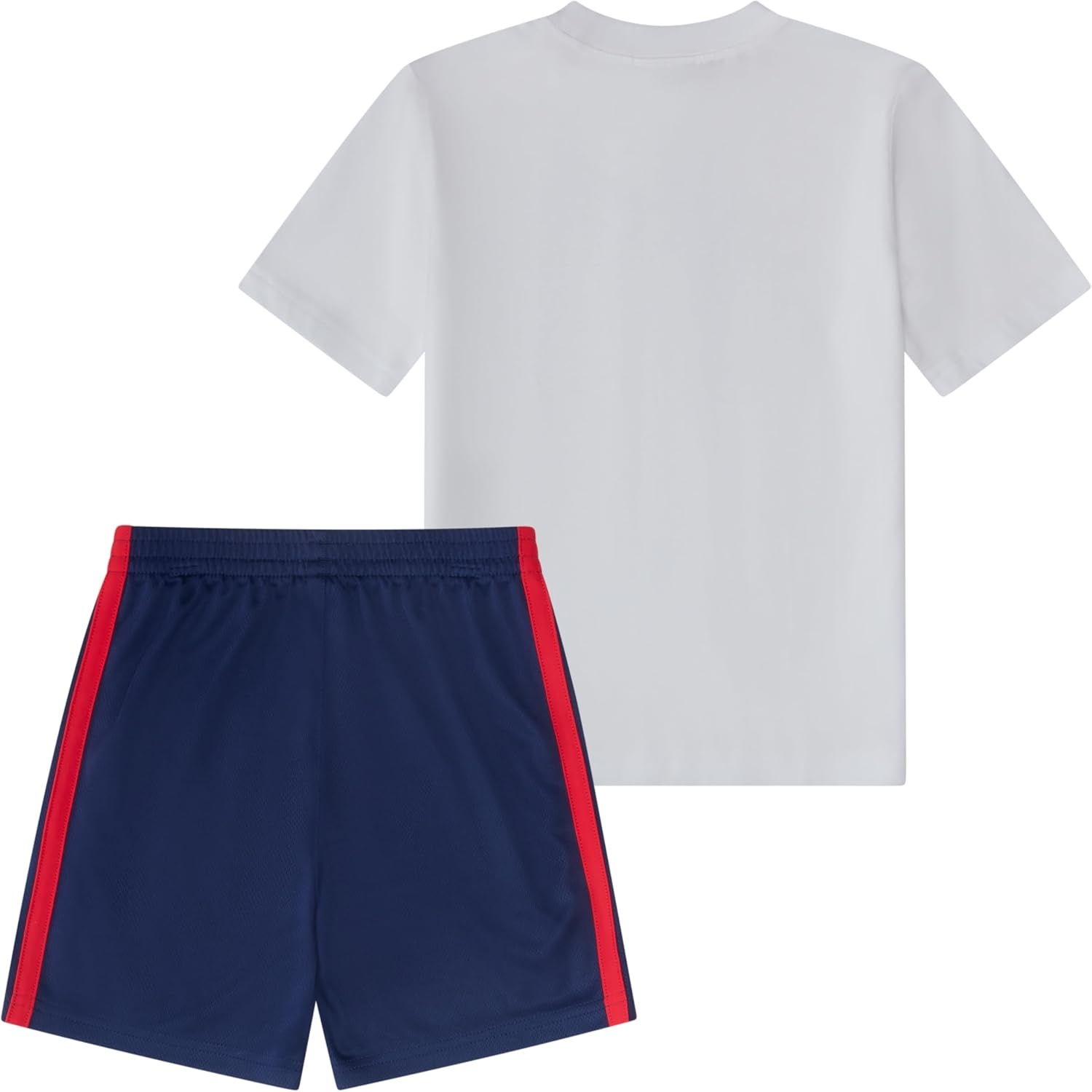 image:imageadidas Baby Boys Twopiece Short Sleeve Printed Graphic Tshirt and Shorts Clothing SetWhite