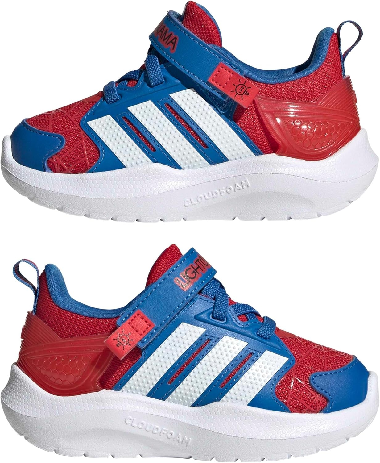 image:imageadidas Baby Lightorama ShoeBetter ScarletWhiteBright RoyalSpiderman