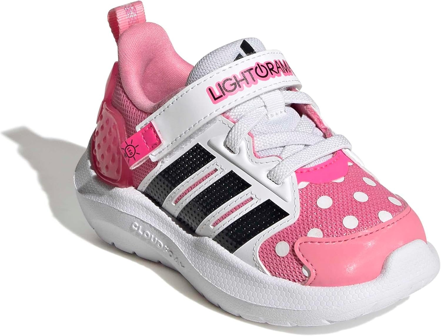 image:imageadidas Baby Lightorama ShoeBliss PinkBlackLucid PinkMinnie Mouse