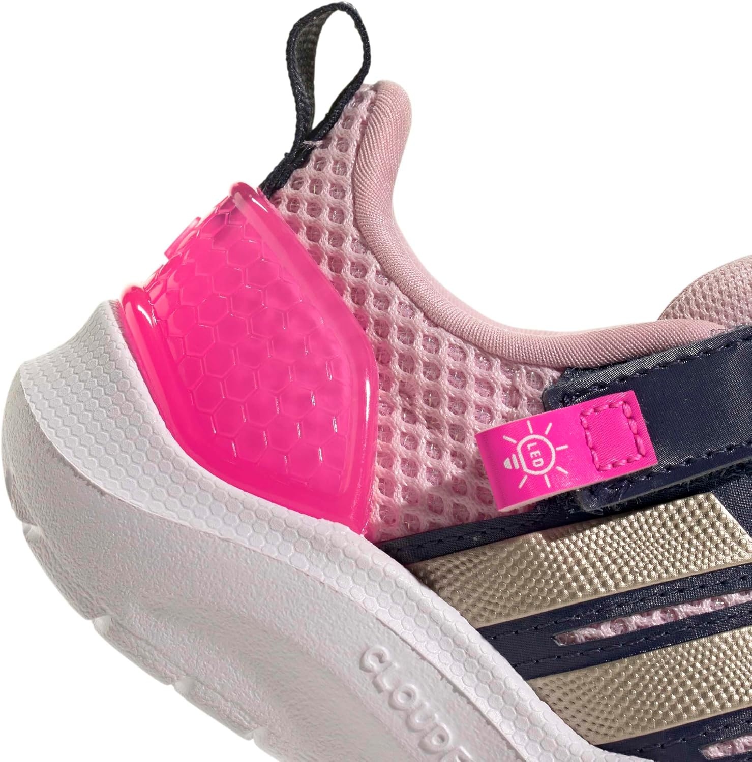 image:imageadidas Baby Lightorama ShoeClear PinkCyber MetallicLucid Pink