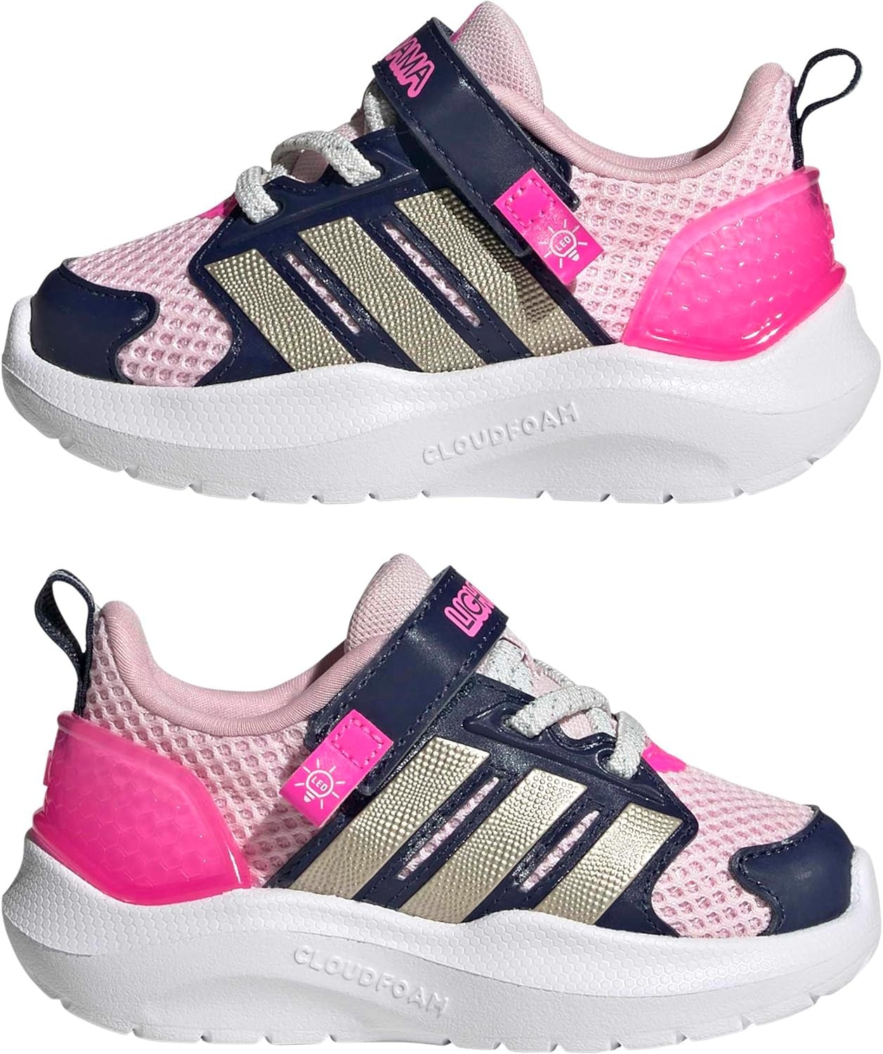 image:imageadidas Baby Lightorama ShoeClear PinkCyber MetallicLucid Pink