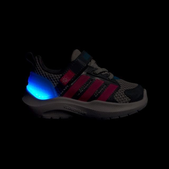 image:imageadidas Baby Lightorama ShoeGreyLucid PinkLucid Aquamarine