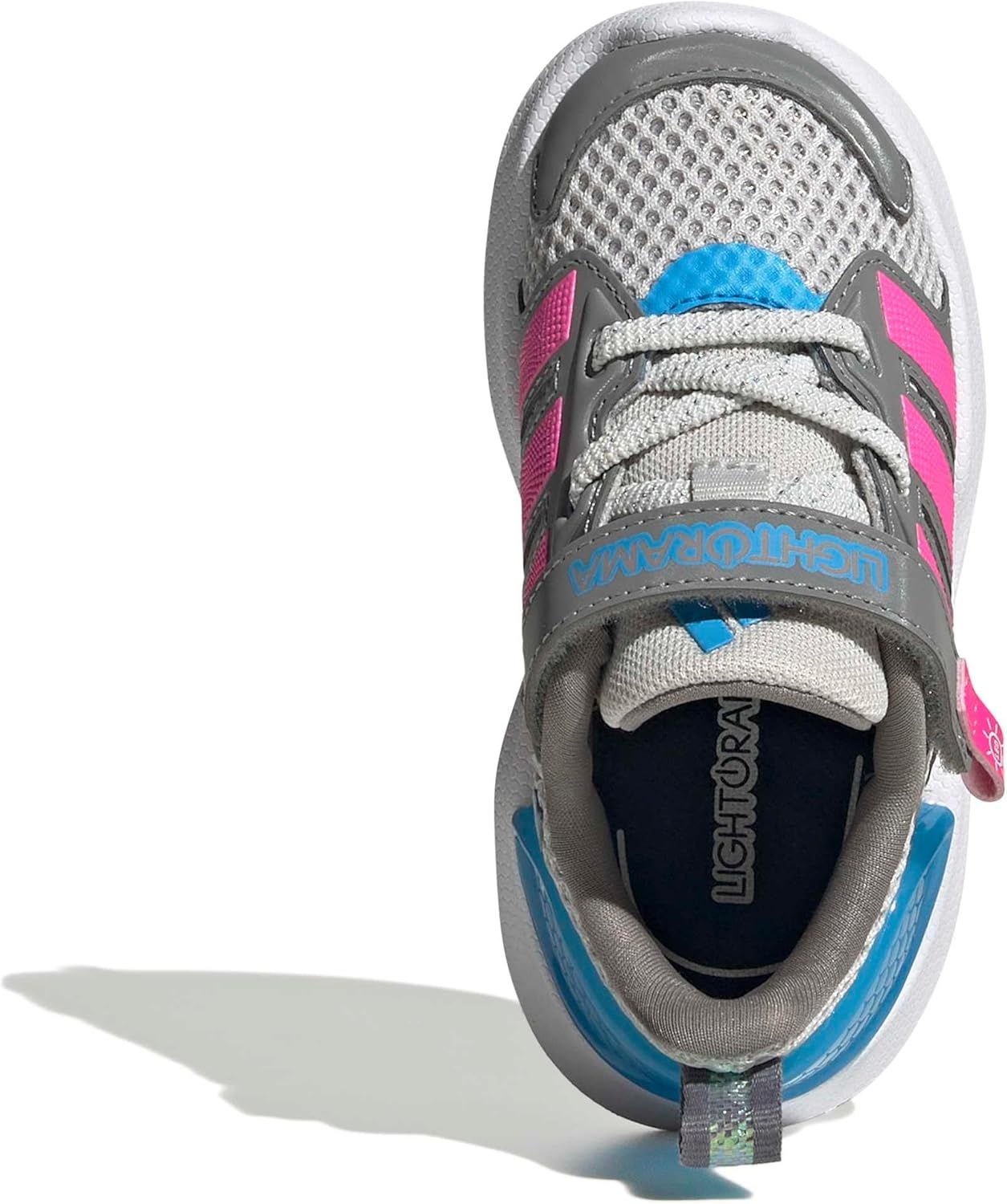 image:imageadidas Baby Lightorama ShoeGreyLucid PinkLucid Aquamarine