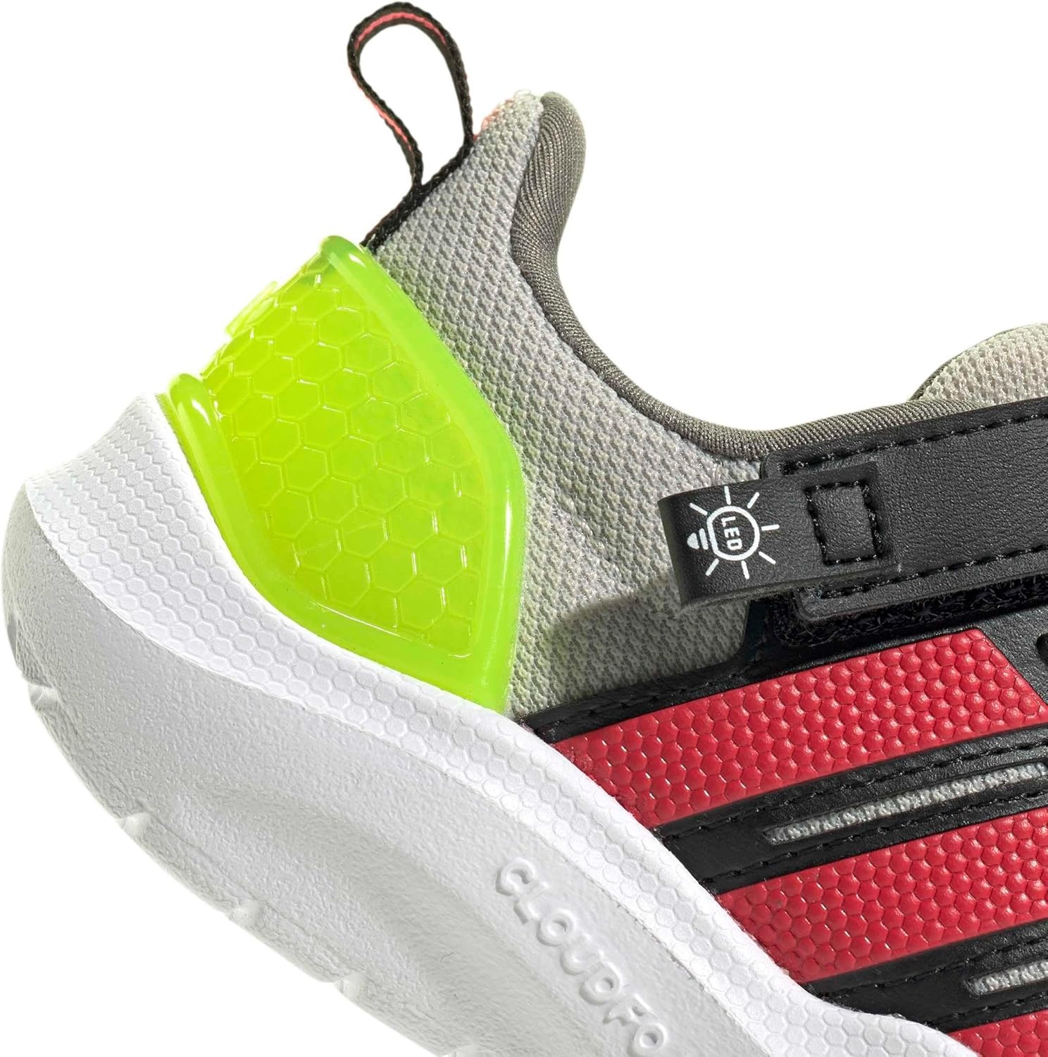 image:imageadidas Baby Lightorama ShoeGreyLucid RedLucid Lemon