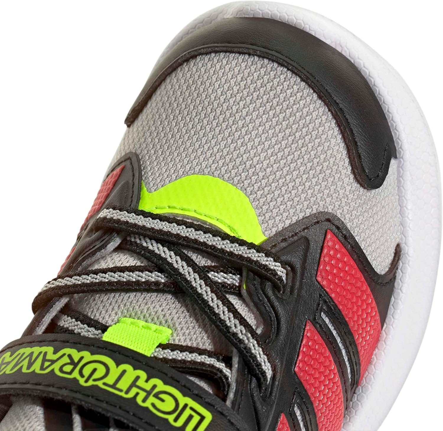 image:imageadidas Baby Lightorama ShoeGreyLucid RedLucid Lemon