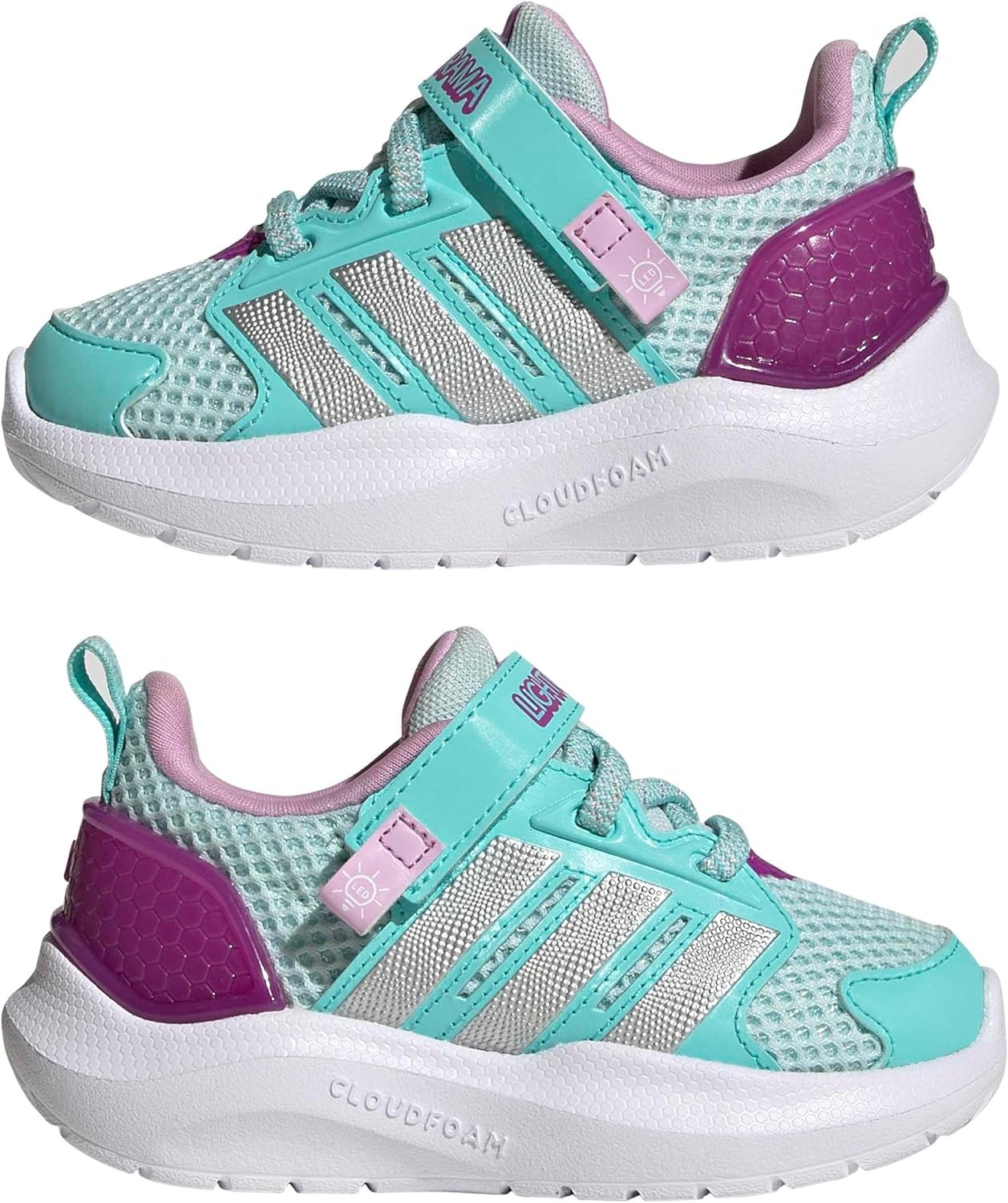 image:imageadidas Baby Lightorama ShoeHalo MintSilver MetallicFlash Aqua