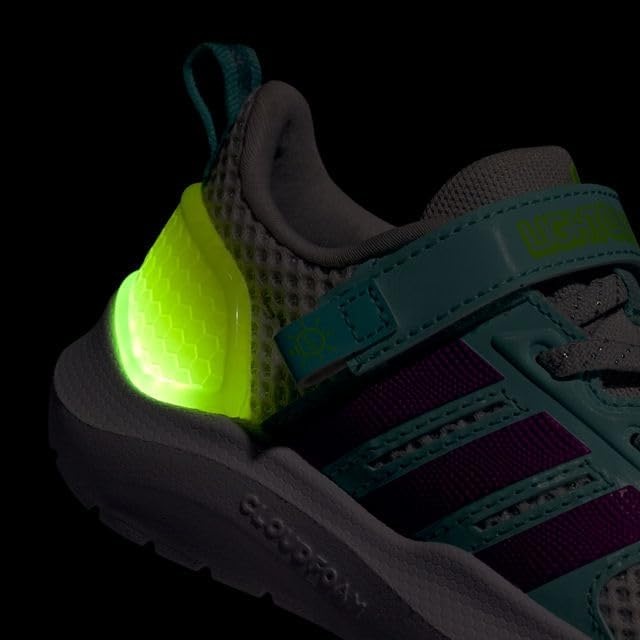 image:imageadidas Baby Lightorama ShoeWhitePurple BurstLucid Lemon