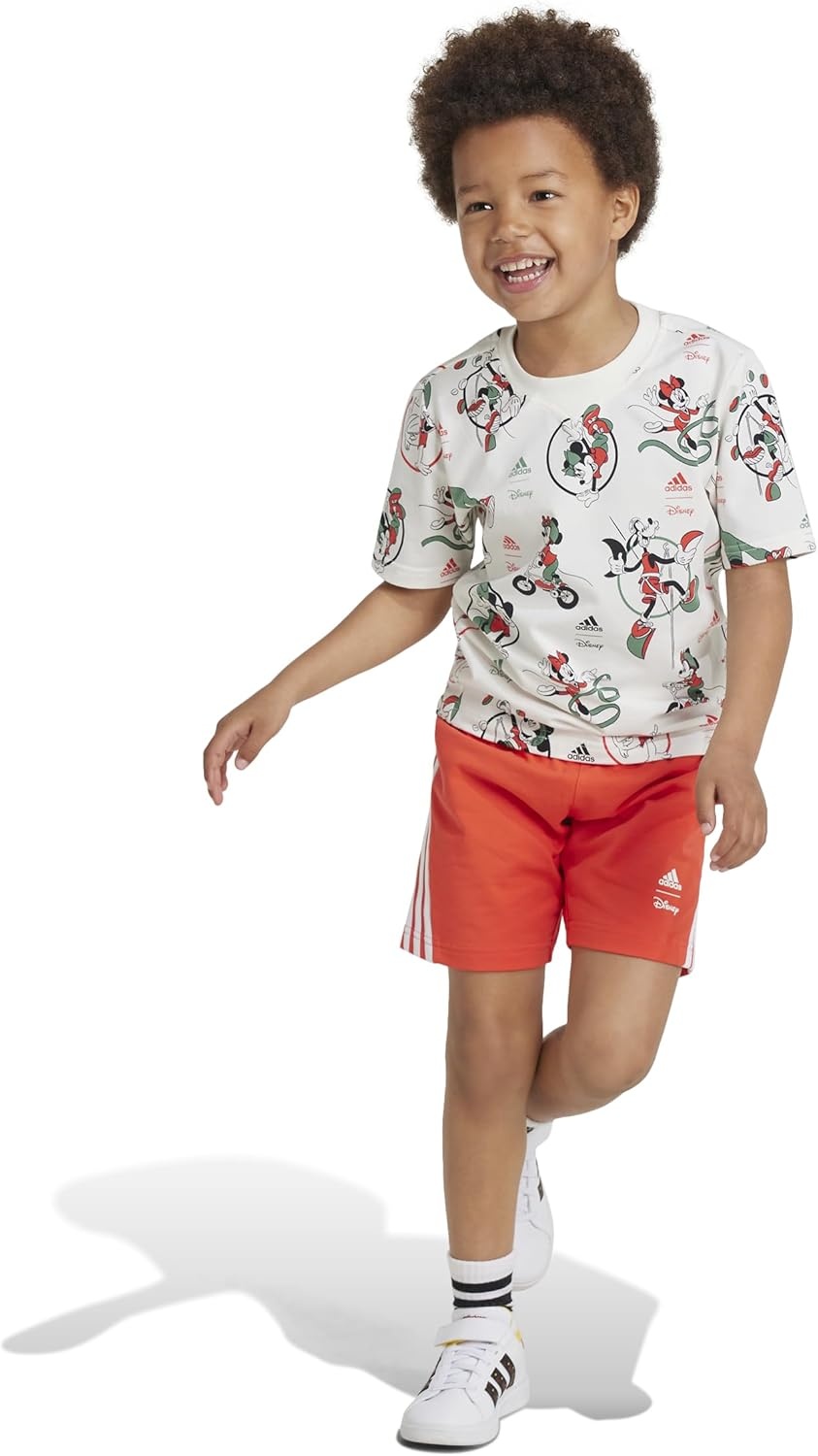 image:imageadidas Boys Disney Mickey Mouse TShirt SetOff WhiteMulticolor