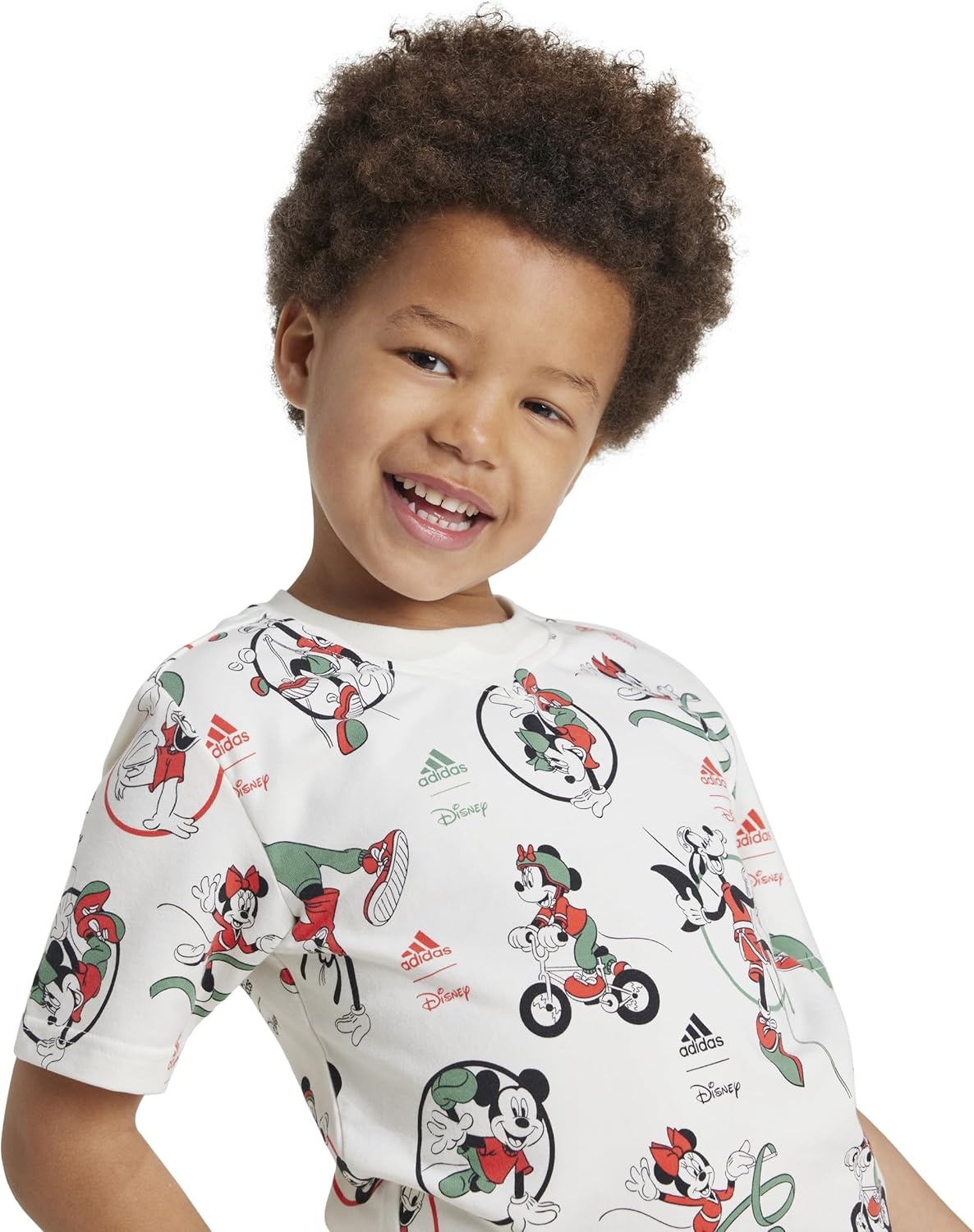 image:imageadidas Boys Disney Mickey Mouse TShirt SetOff WhiteMulticolor