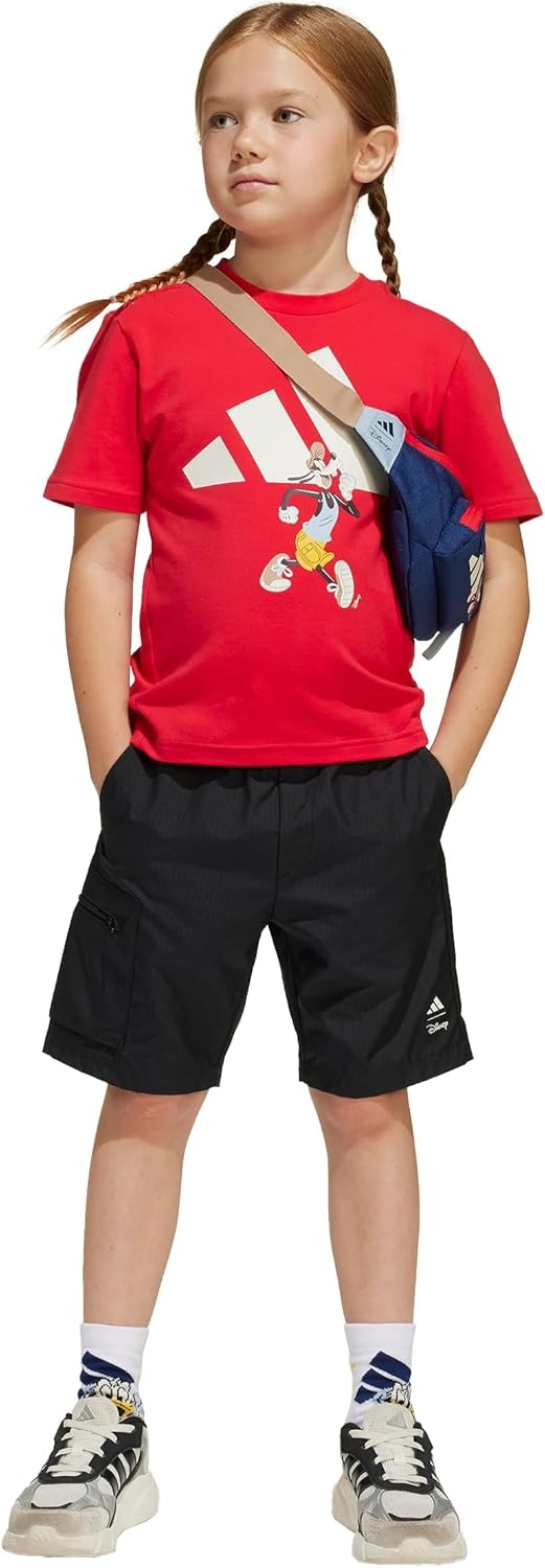image:imageadidas Boys Disney Mickey Mouse TShirt SetPure RubyOff White