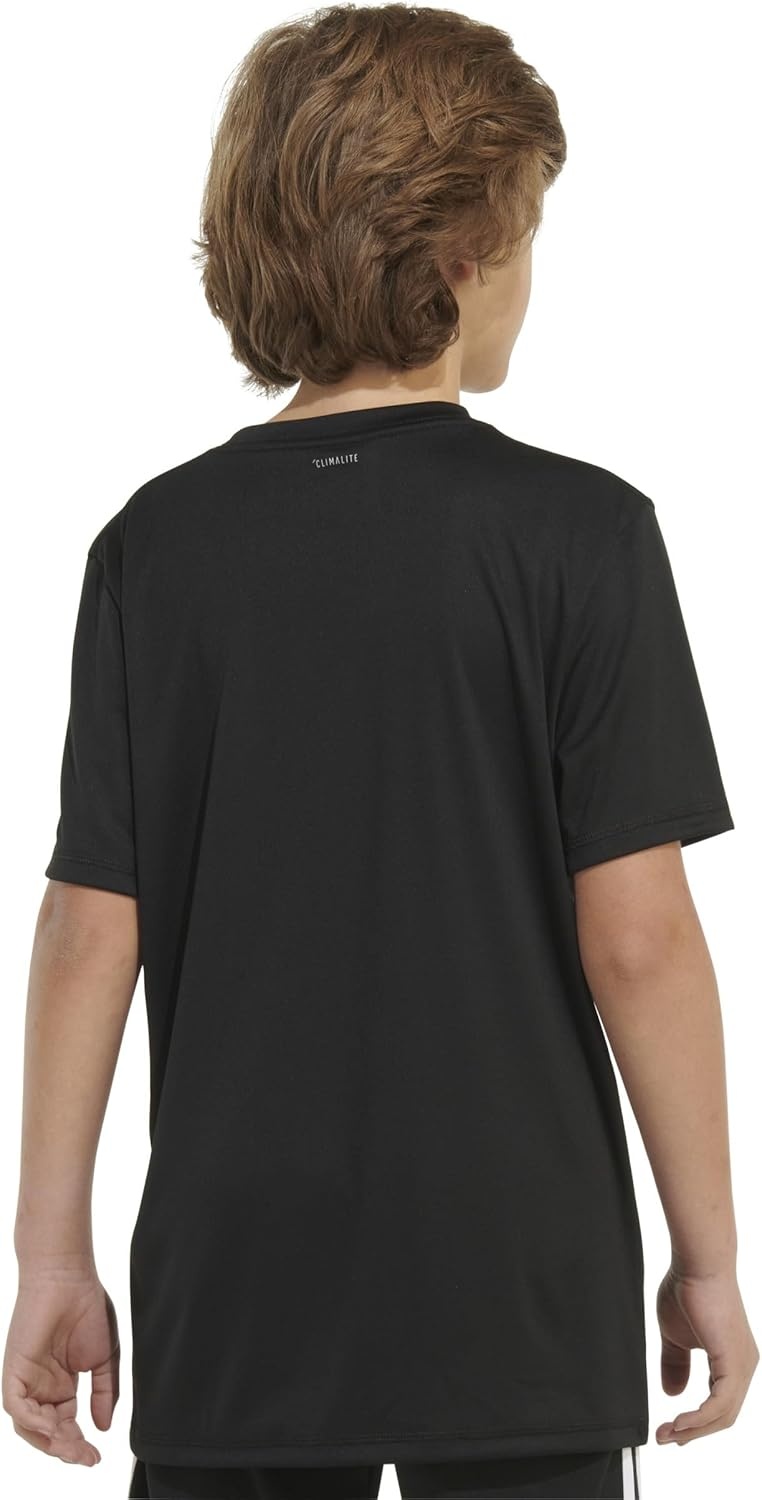 image:imageadidas Boys Stay Dry Climalite Short Sleeve TShirtBlack