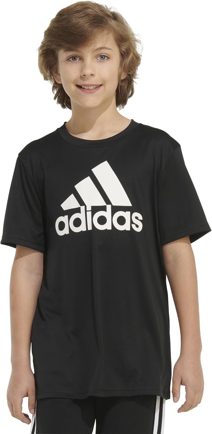 image:imageadidas Boys Stay Dry Climalite Short Sleeve TShirtBlack