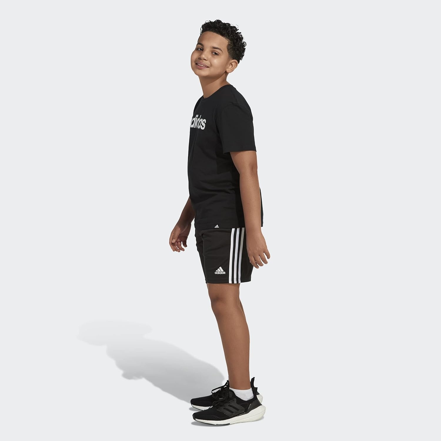 image:imageadidas Boys Stay Dry Climalite Short Sleeve TShirtBlack