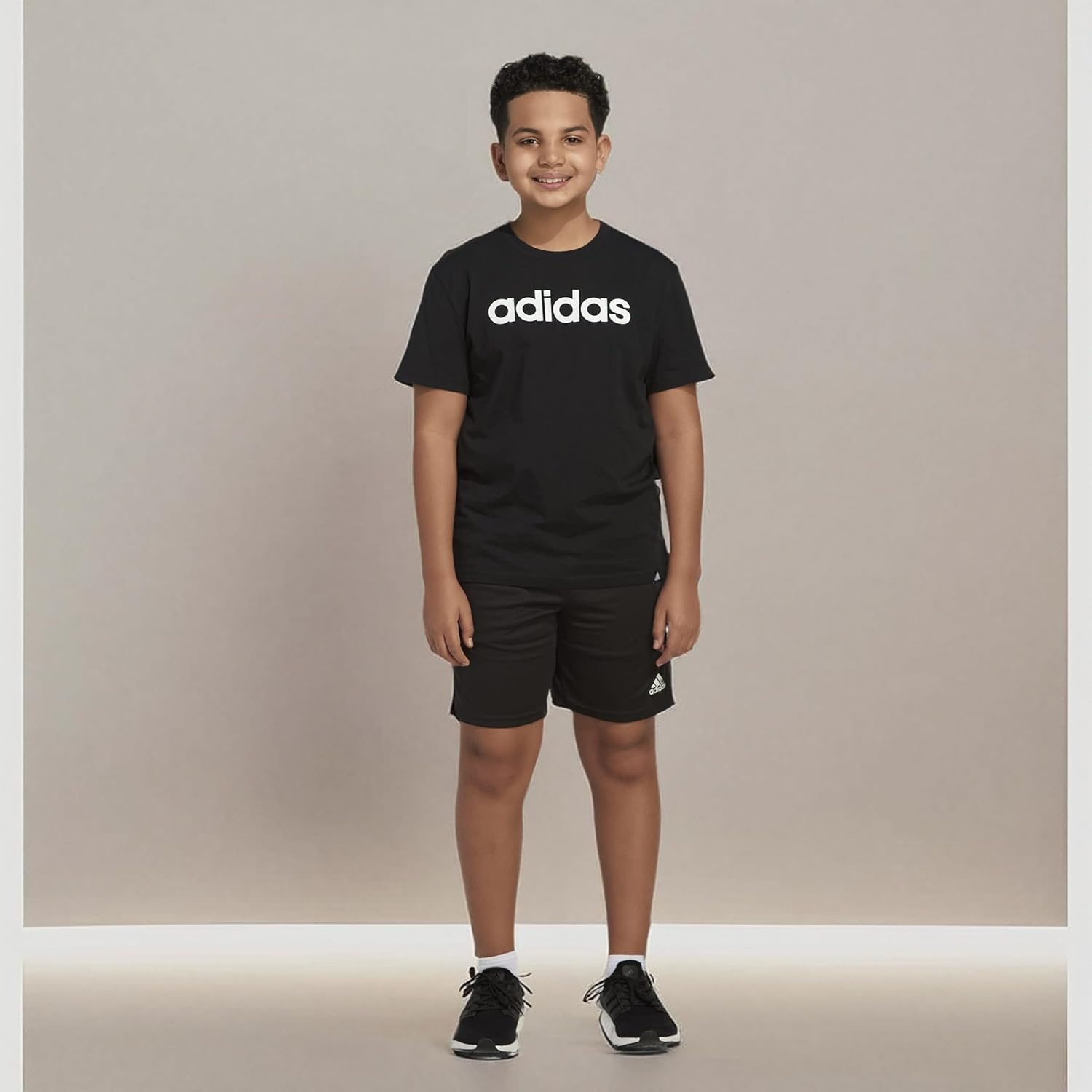 image:imageadidas Boys Stay Dry Climalite Short Sleeve TShirtBlack