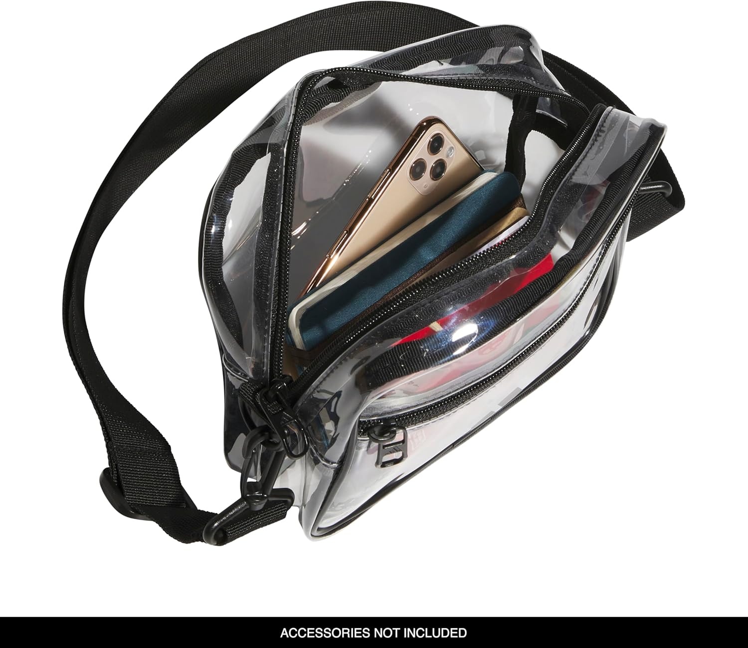image:imageadidas Clear Stadium Bag Small Transparent Crossbody 4LClearBlack