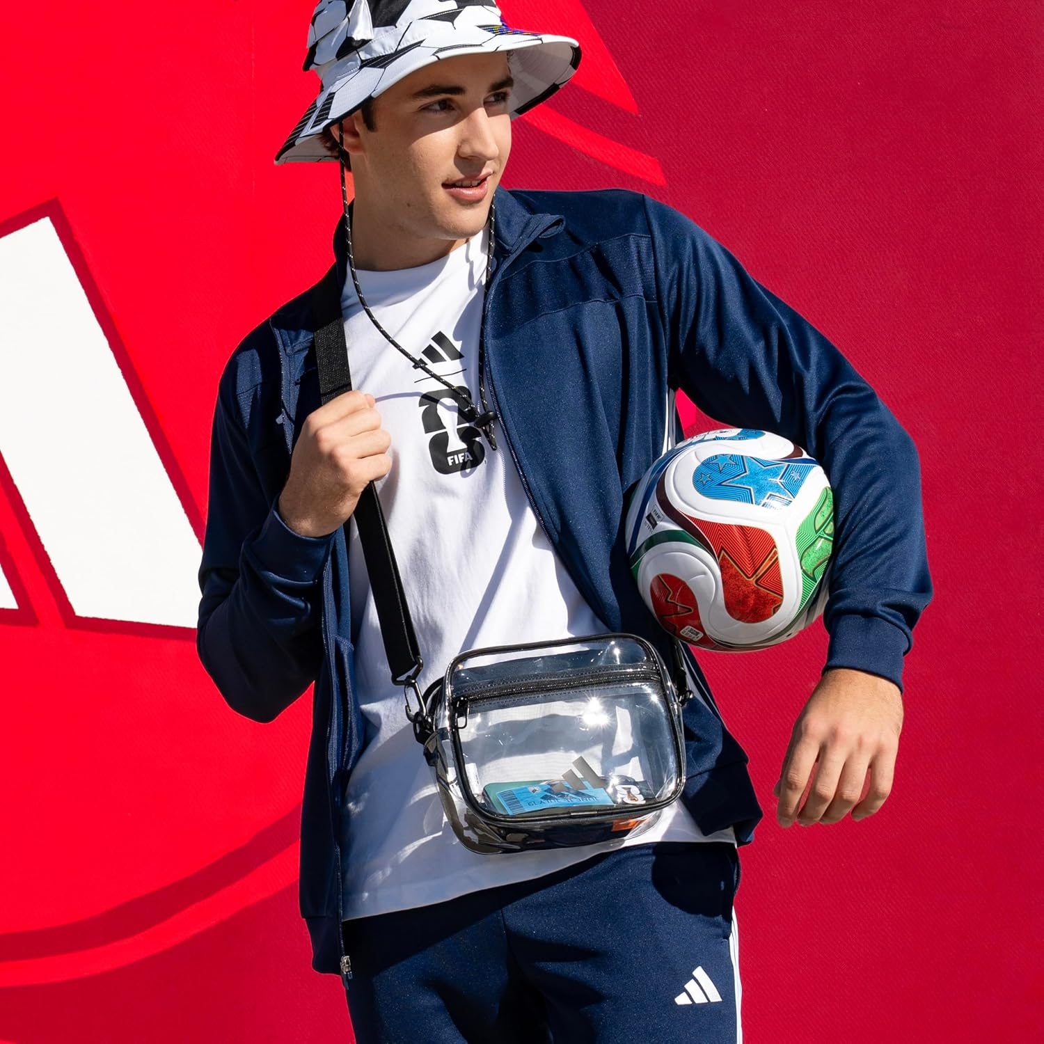 image:imageadidas Clear Stadium Bag Small Transparent Crossbody 4LMexico