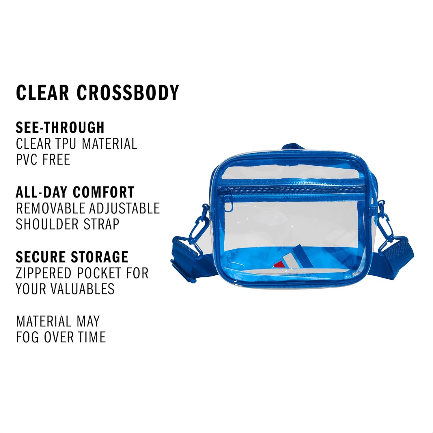image:imageadidas Clear Stadium Bag Small Transparent Crossbody 4LUsa