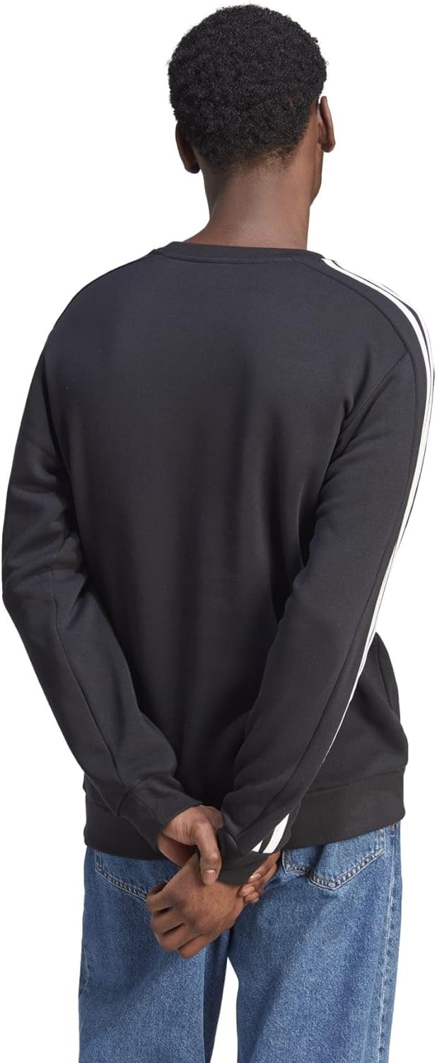 image:imageadidas Essentials Fleece 3Stripes SweatshirtBlack