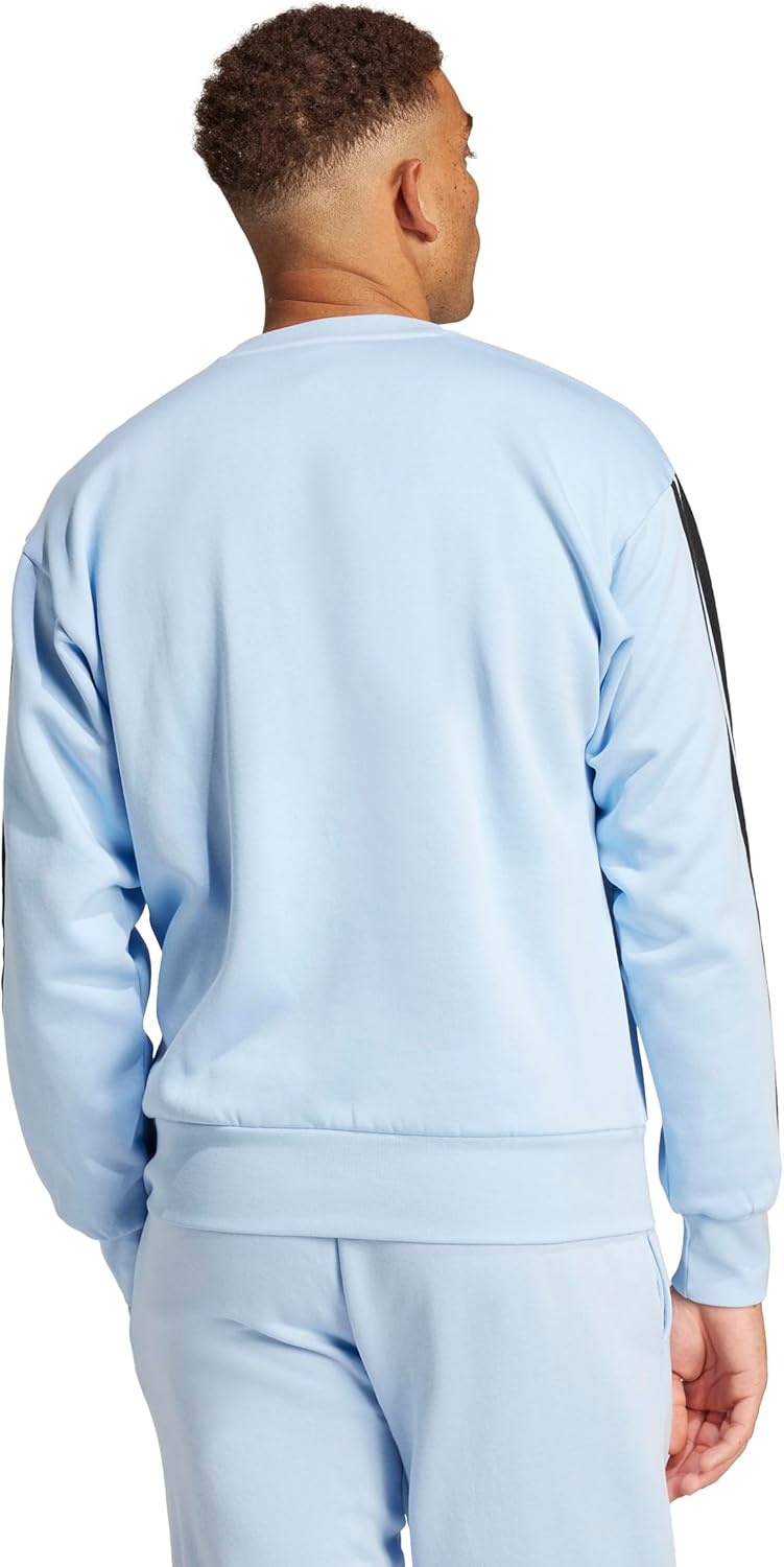 image:imageadidas Essentials Fleece 3Stripes SweatshirtBlueBlack