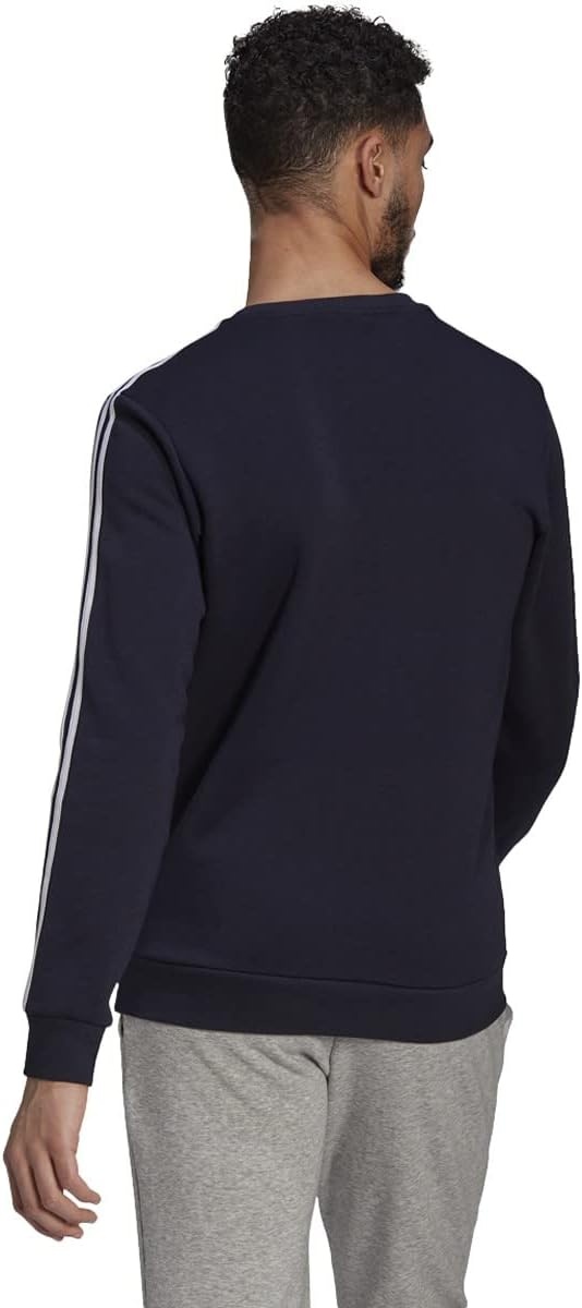 image:imageadidas Essentials Fleece 3Stripes SweatshirtInkWhite